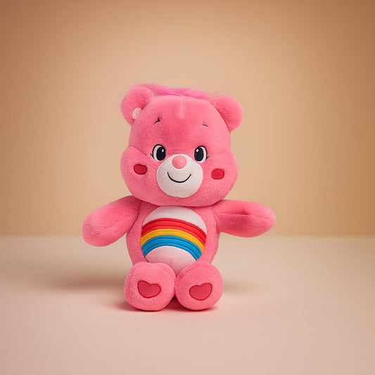 Cheer Bear – Pink Care Bear Plush Toy 🌈💖