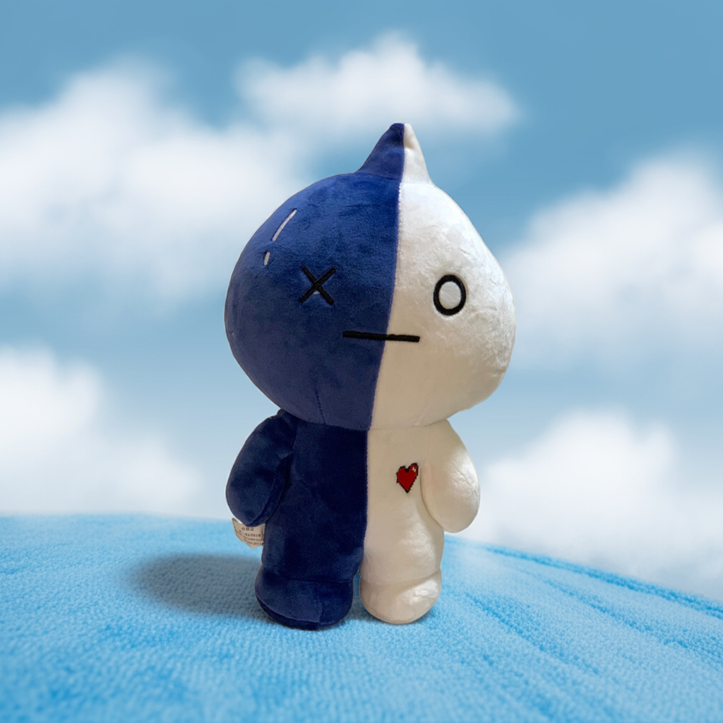Mr. Blue & White – Soft & Cuddly Plush Toy
