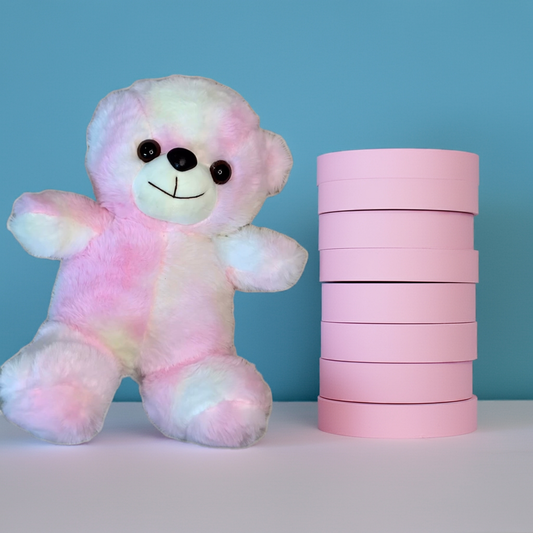 Candyfloss Teddy – Sweet Pastel Plush Bear | Soft, Huggable Gift for All Ages  🍭